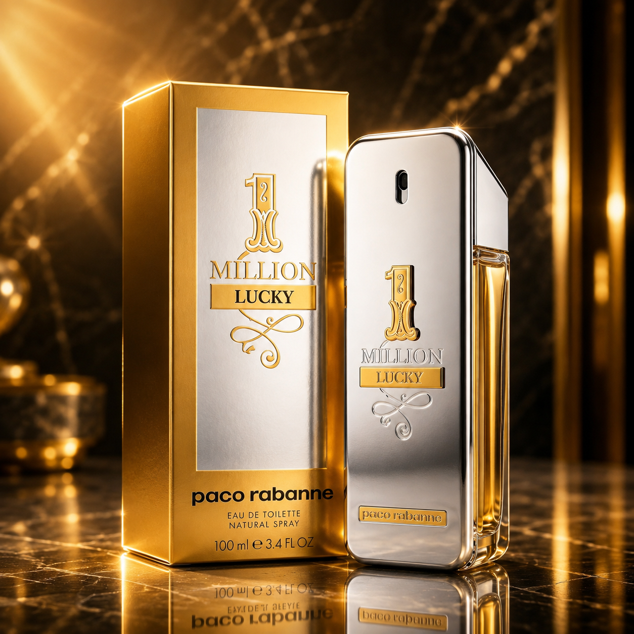 Paco Rabanne 1 Million Lucky Eau de Toilette for Men 100ml (3.4 FL OZ)