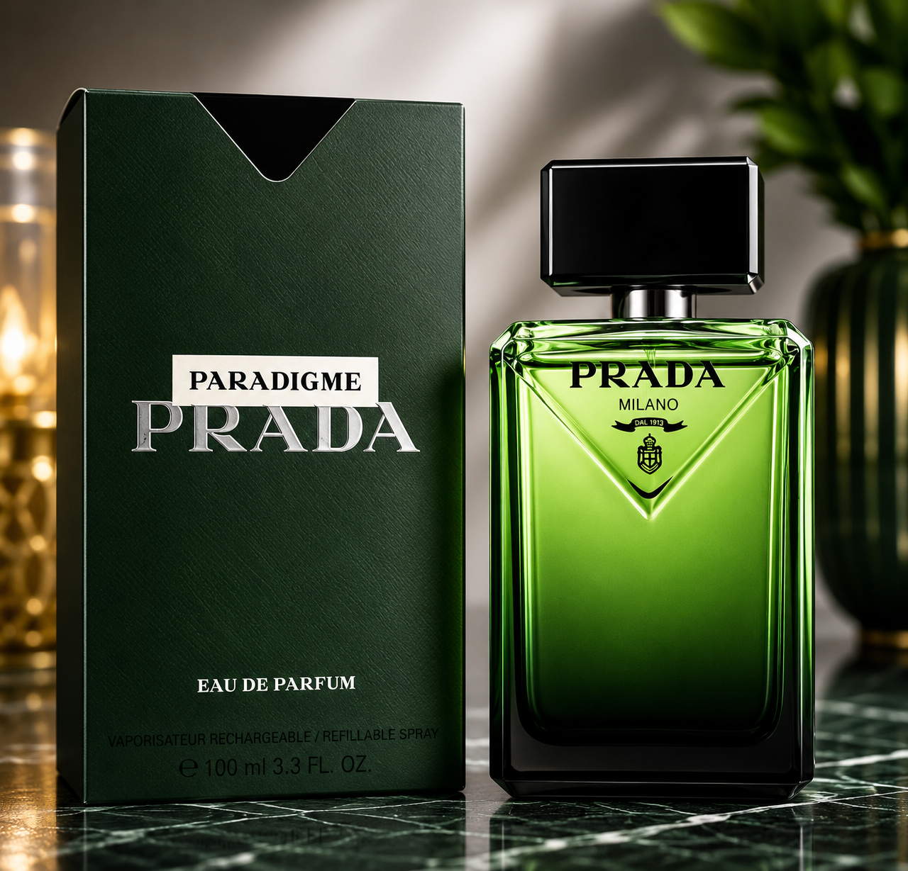Prada Paradigme Eau de Parfum Spray 100ml / 3.3 FL OZ Unisex Fragrance