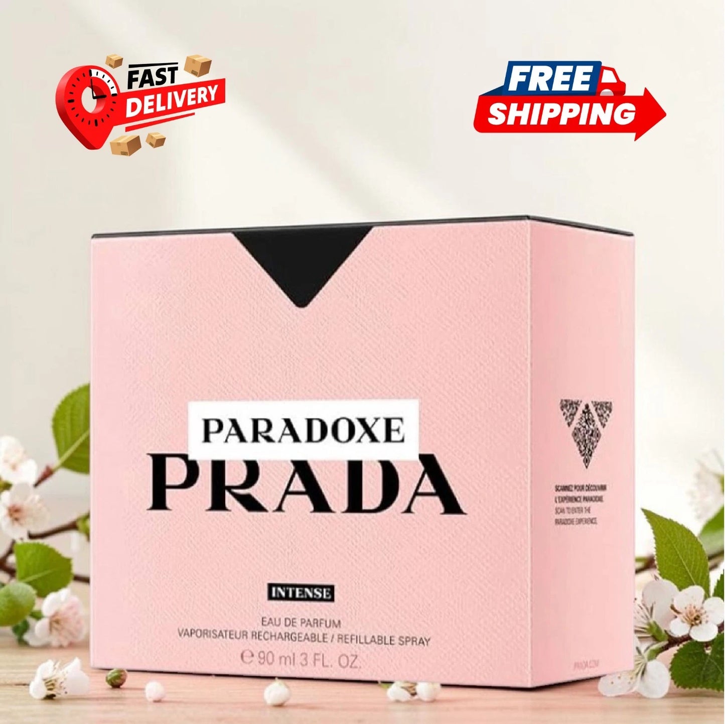 Prada Paradoxe Intense Eau de Parfum Women 3 Oz 90ML Refillable Spray